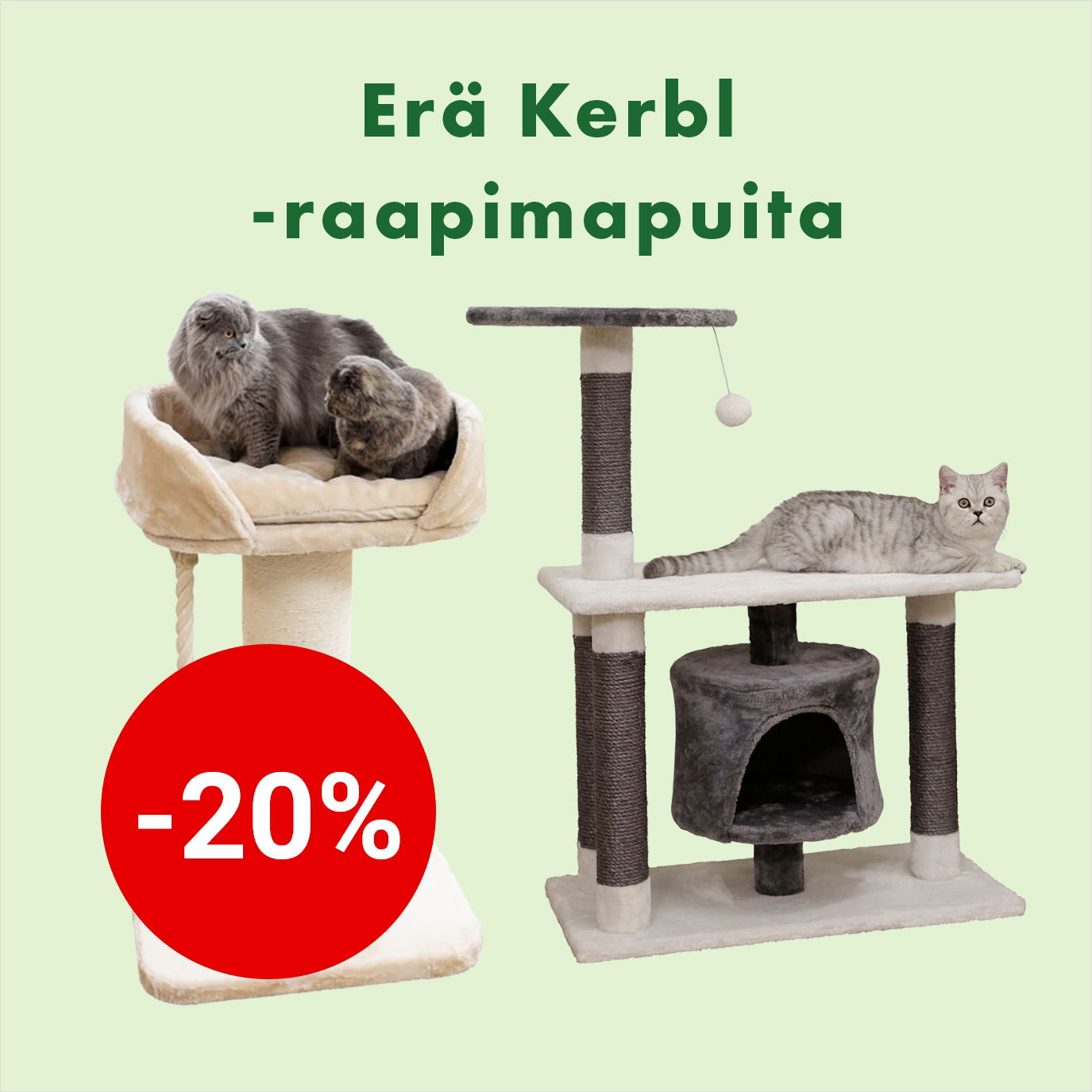Kerbl-kiipeilypuut (pl. kiipeilyseinät) -20% 31.10.2025 asti.
