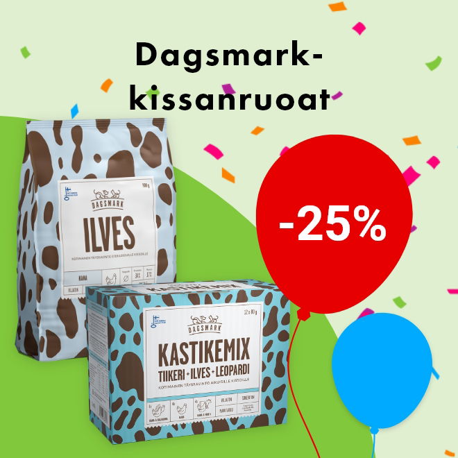 -25% Dagsmark-kissanruoat 