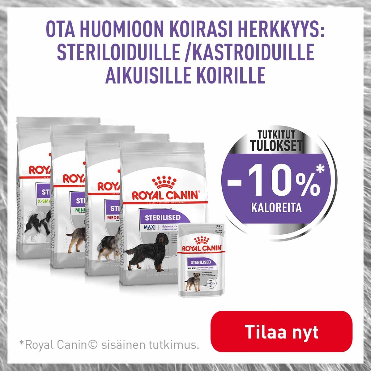 Royal Canin Sterilised koirille