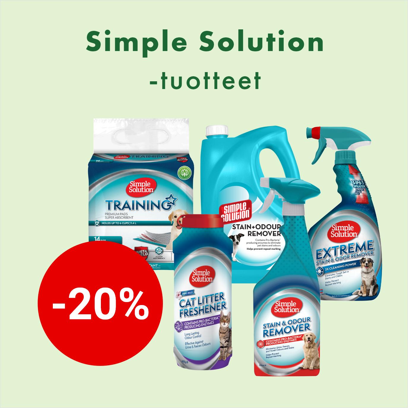 -20% Simple Solution -tuotteet