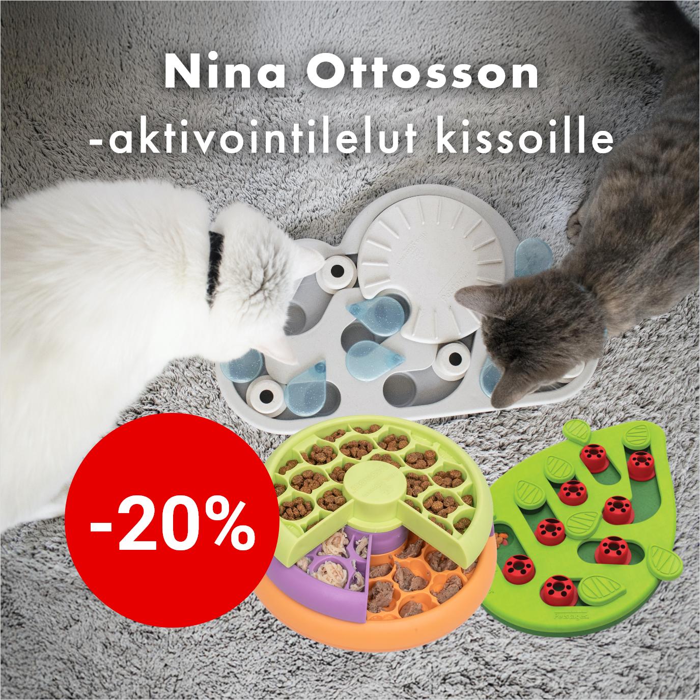 -20% Nina Ottosson-aktivointilelut kissoille