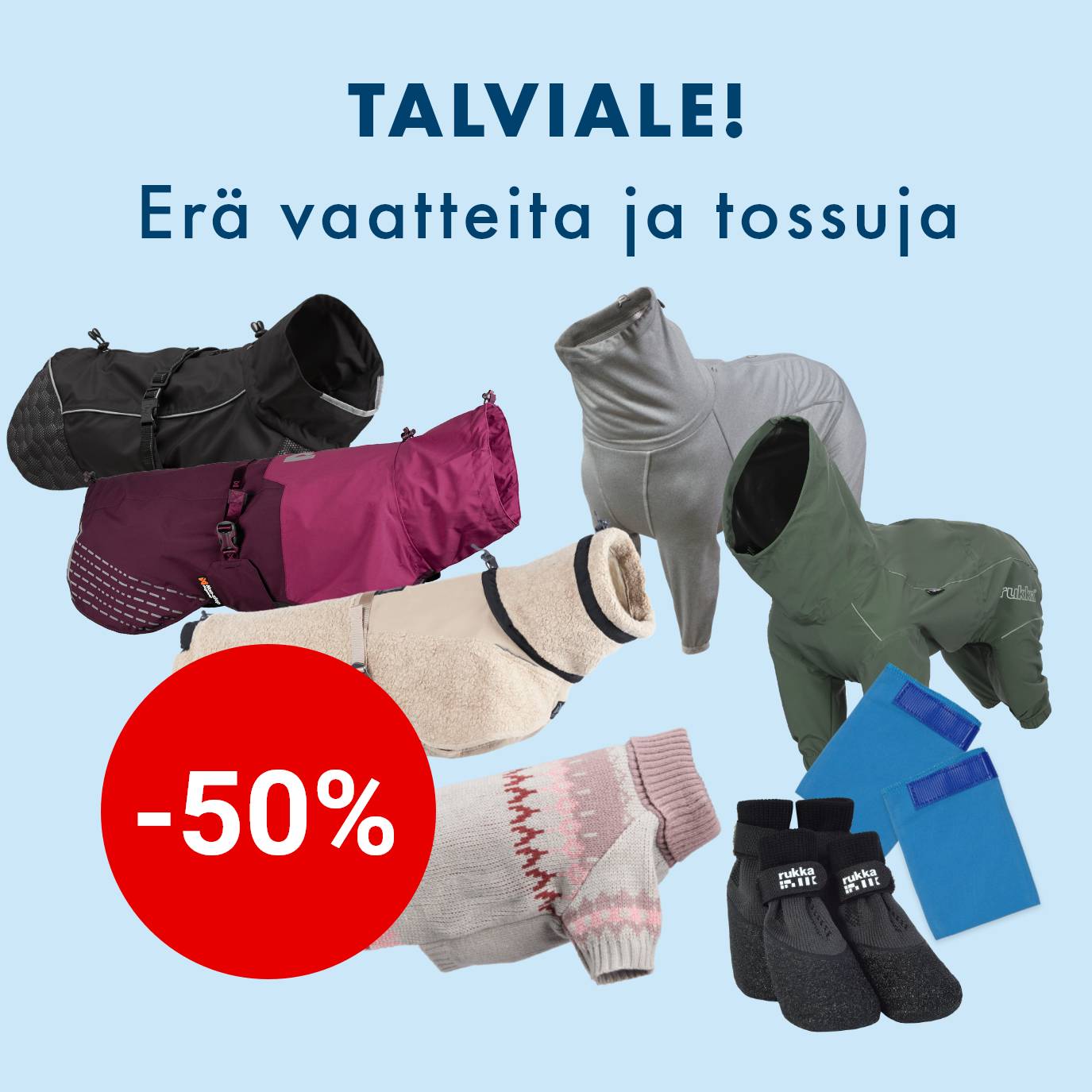 Talviale tuotteita  -50%