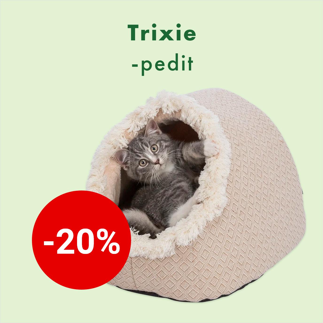 Trixie pedit kissoille -20% 30.9. asti