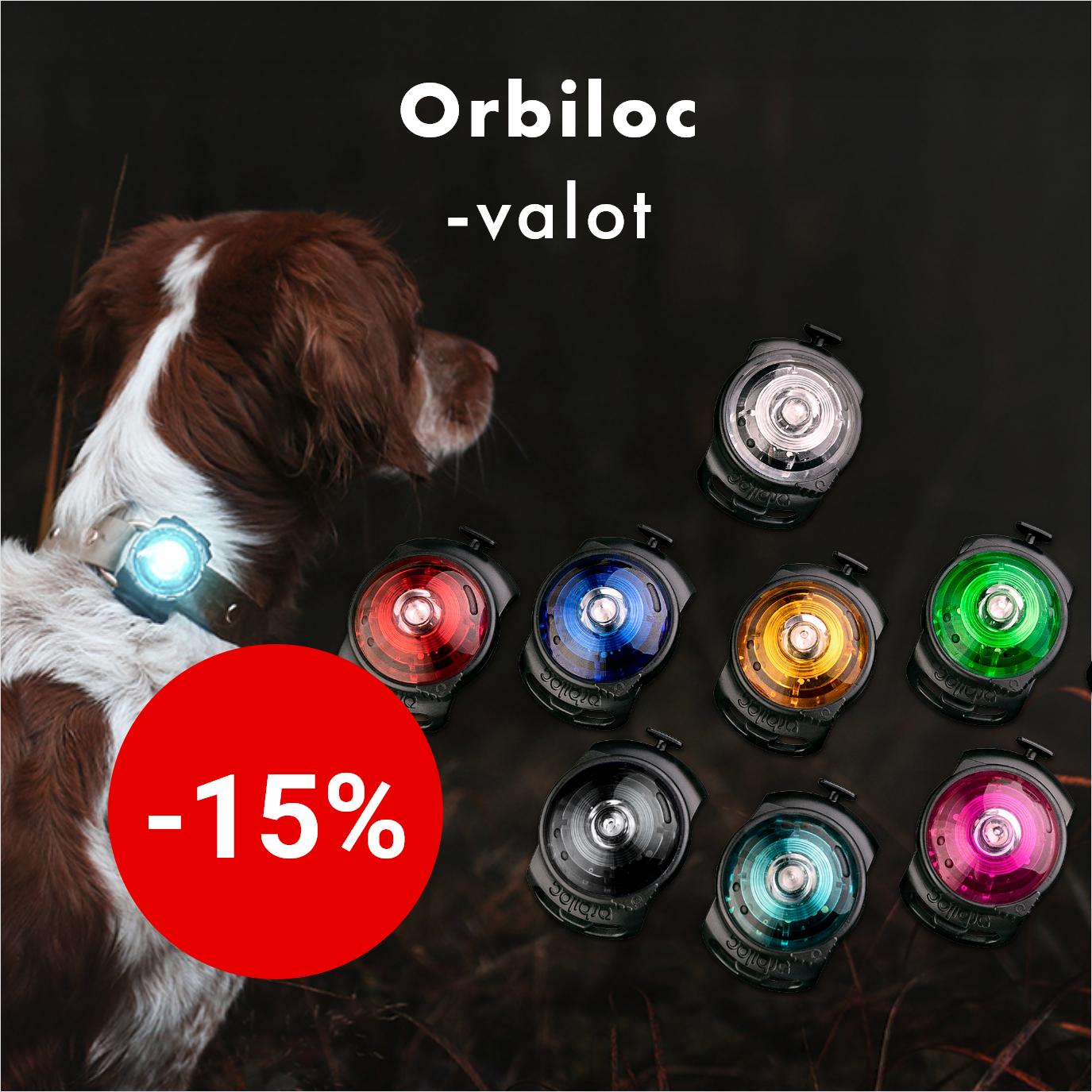Orbiloc-huomiovalot -15% 30.9. asti