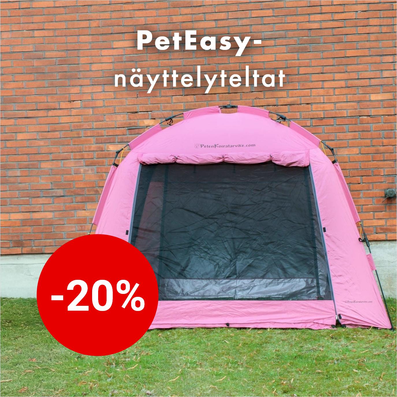 -20% PetEasy-näyttelyteltat