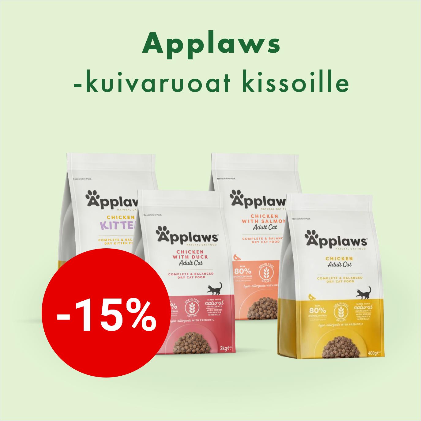 -15% Applaws-kuivaruoat 21.9. asti
