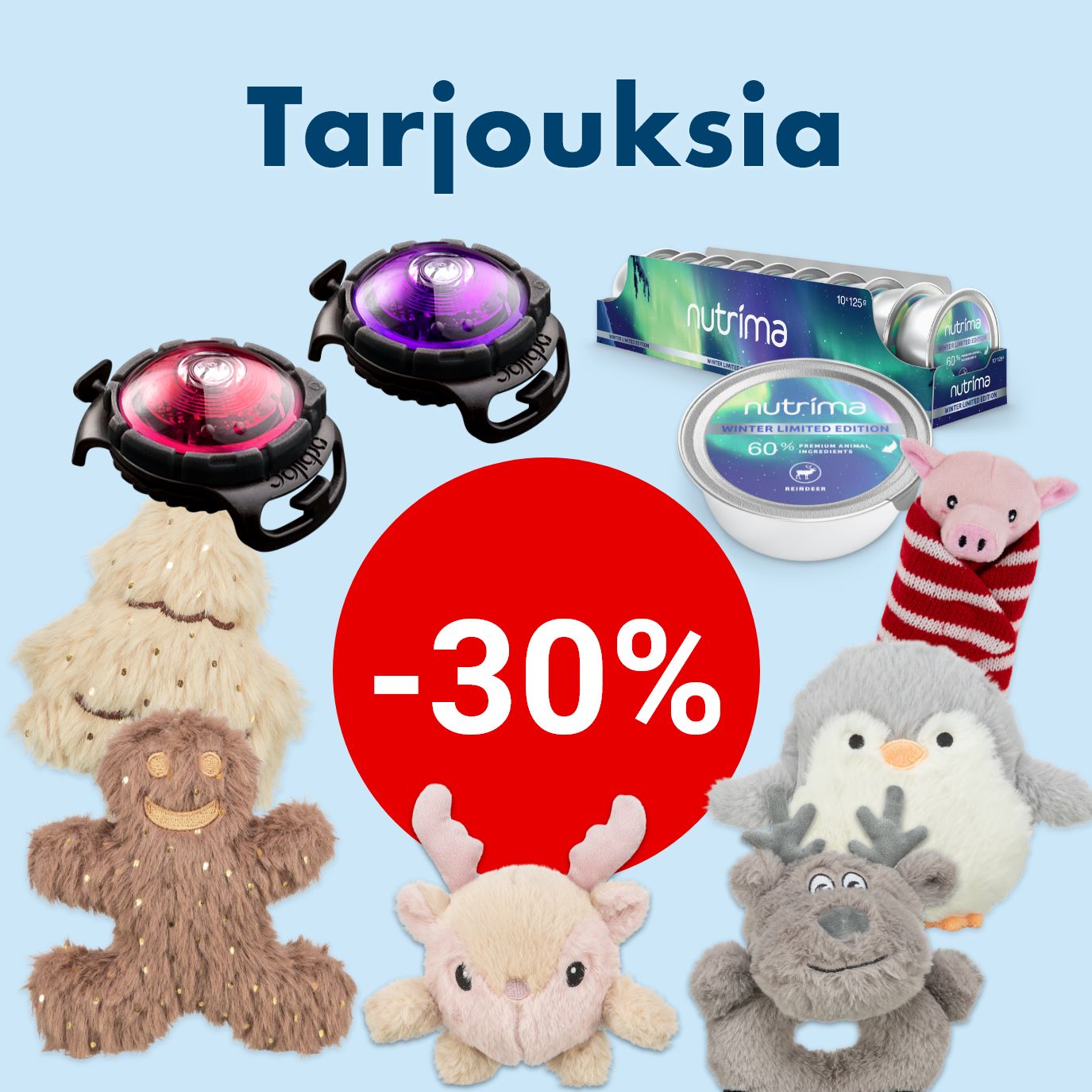 Talviale tuotteita  -30%