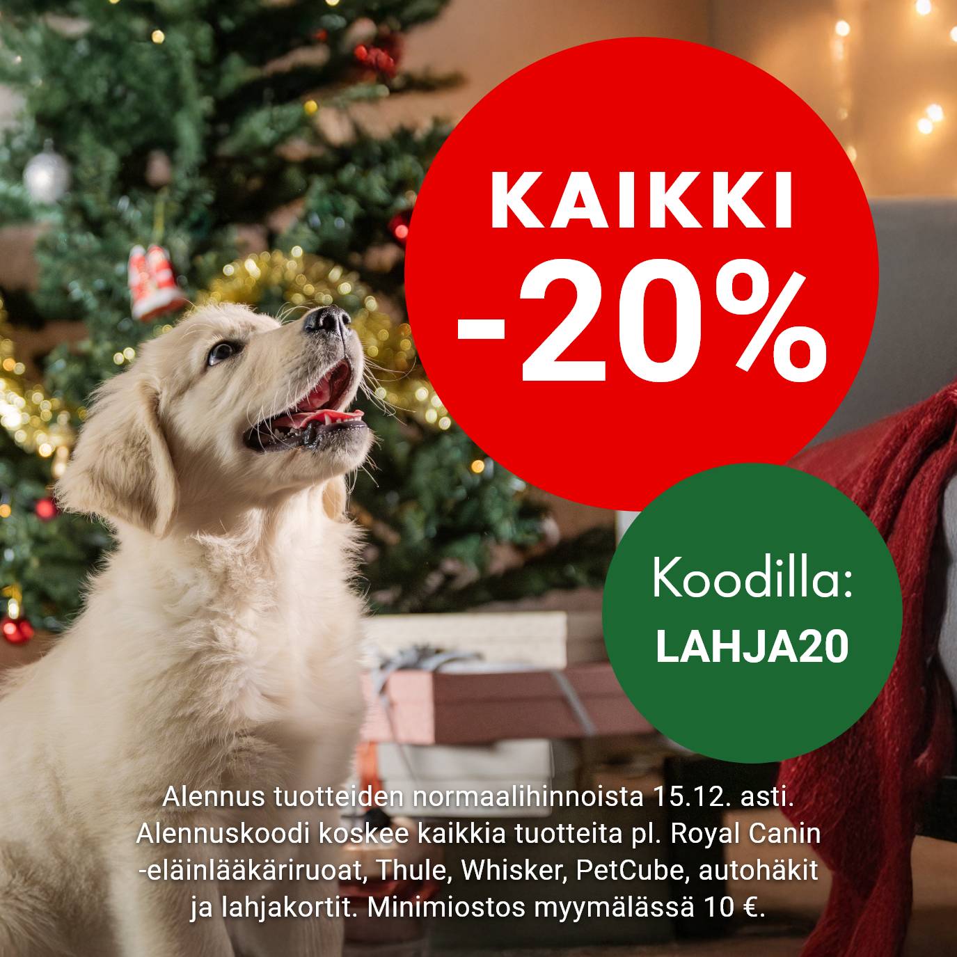 Kaikki -20% koodilla LAHJA20 15.12. asti