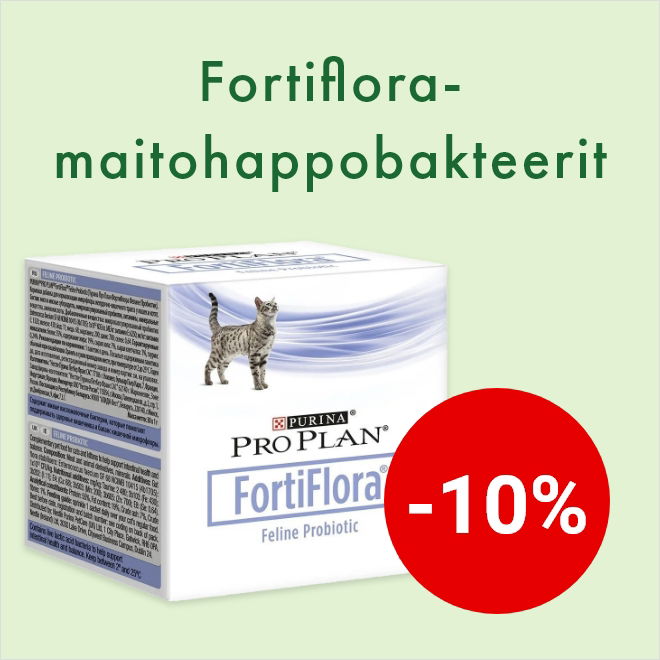 -10% Fortiflora-maitohappobakteerivalmisteet