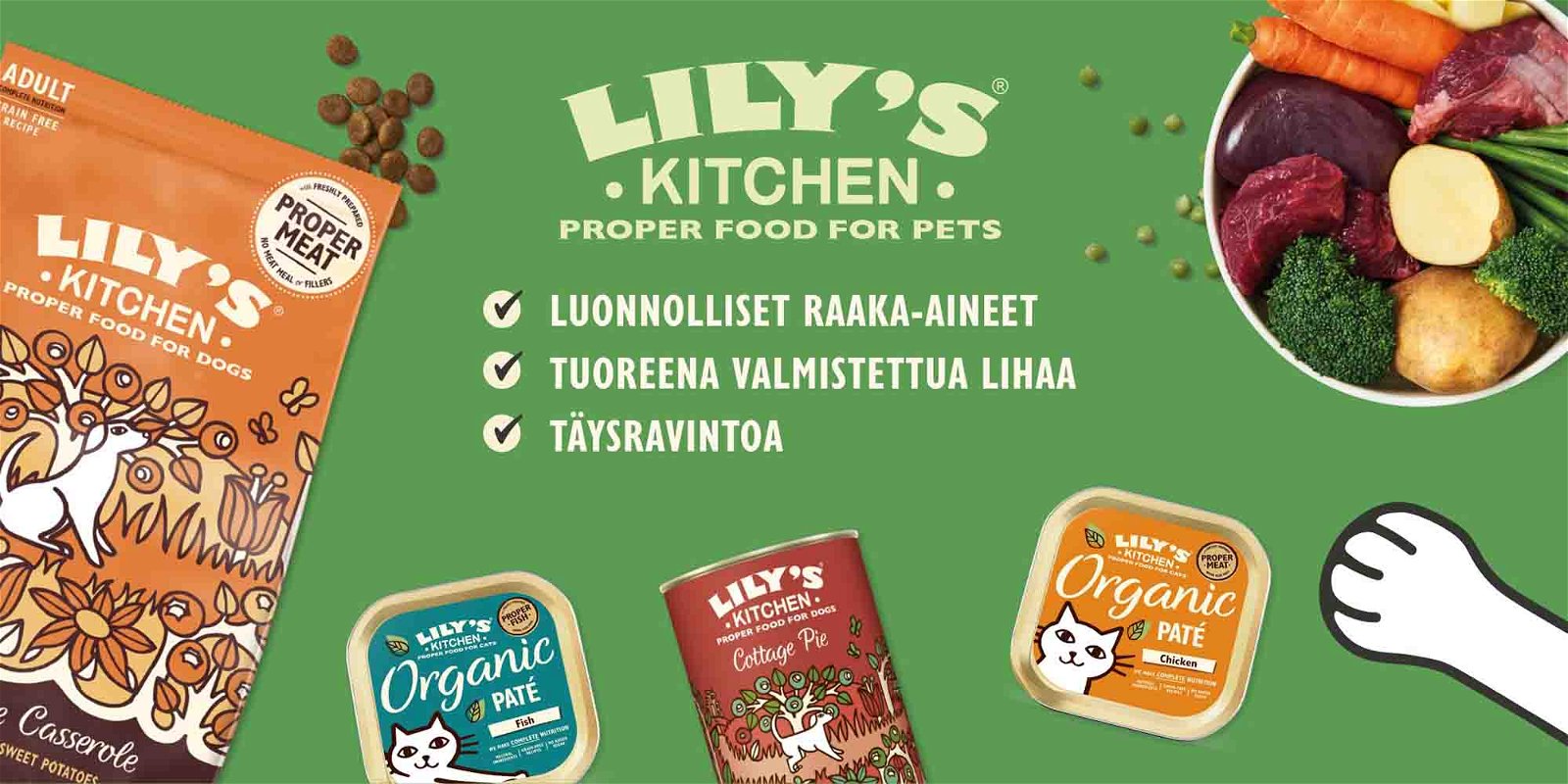 Lilys Kitchen -ruoka lemmikille