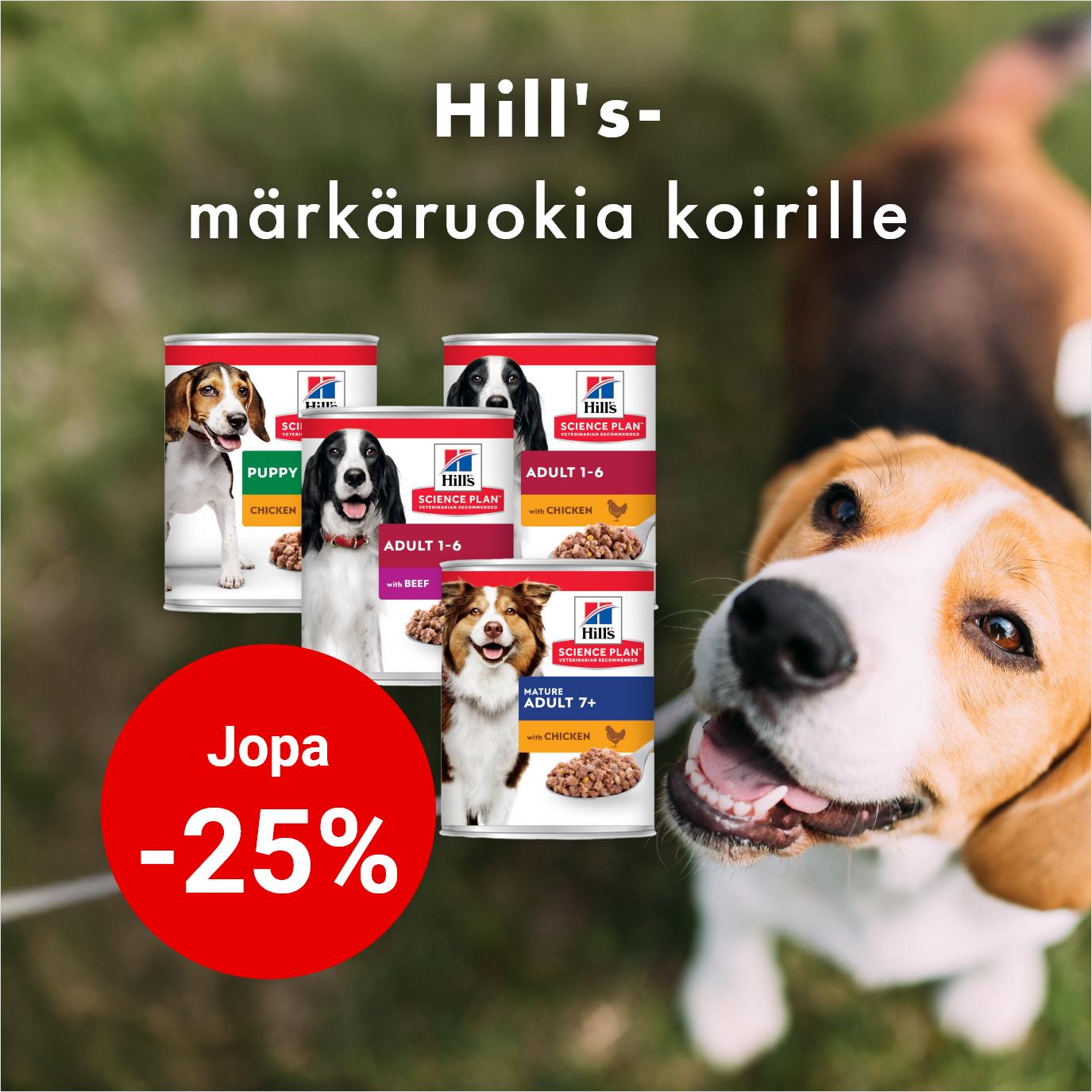 Jopa -25% Erä Hills-koiran märkäruokia