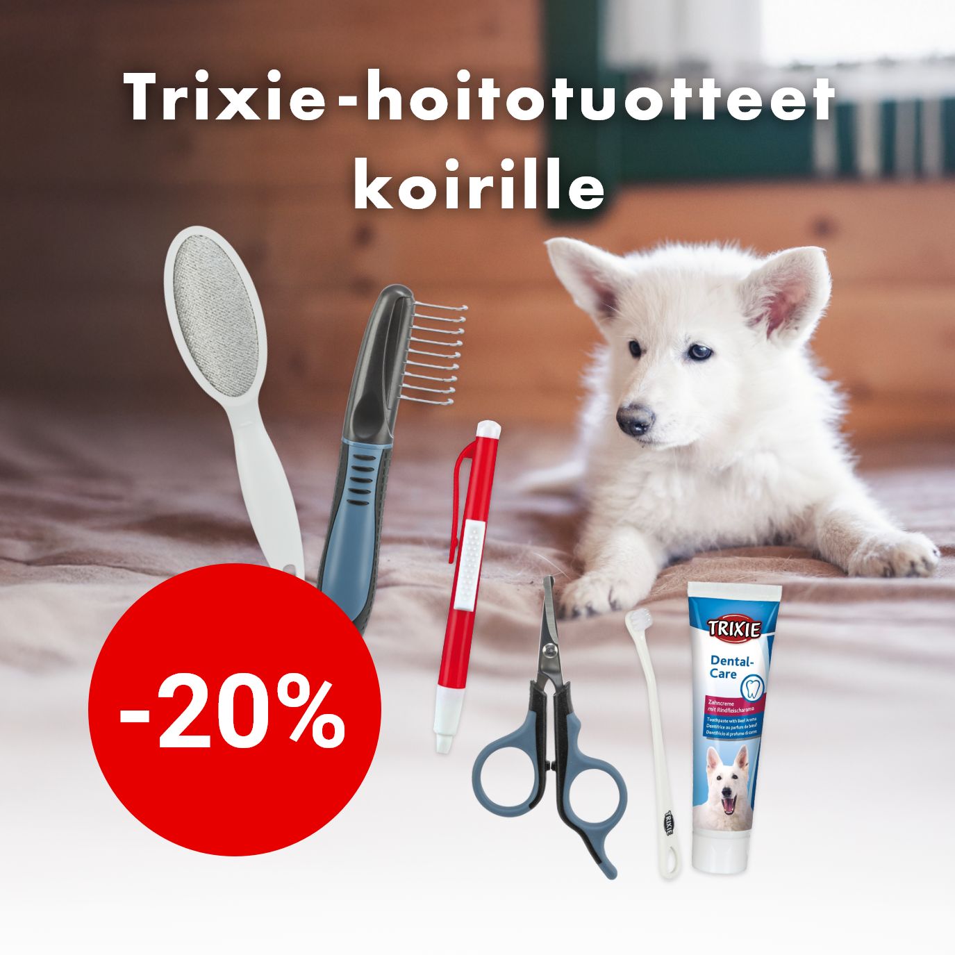 -20% Trixie-tuotteet koiran hyvinvointiin