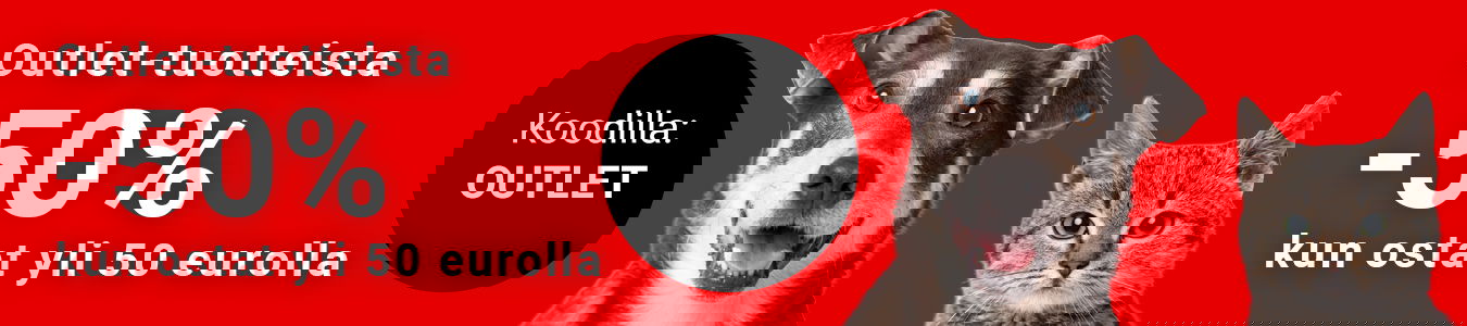 outlet tuotteita -50% koodilla OUTLET