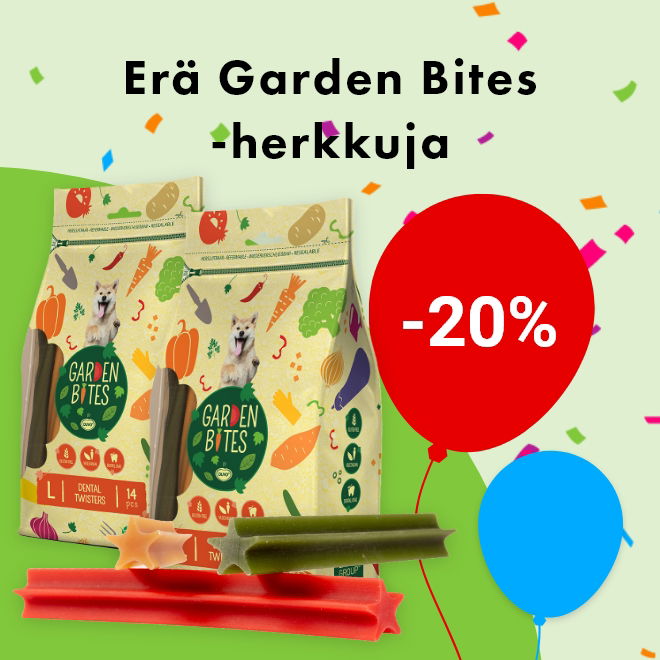 -20% Garden Bites -puruluut