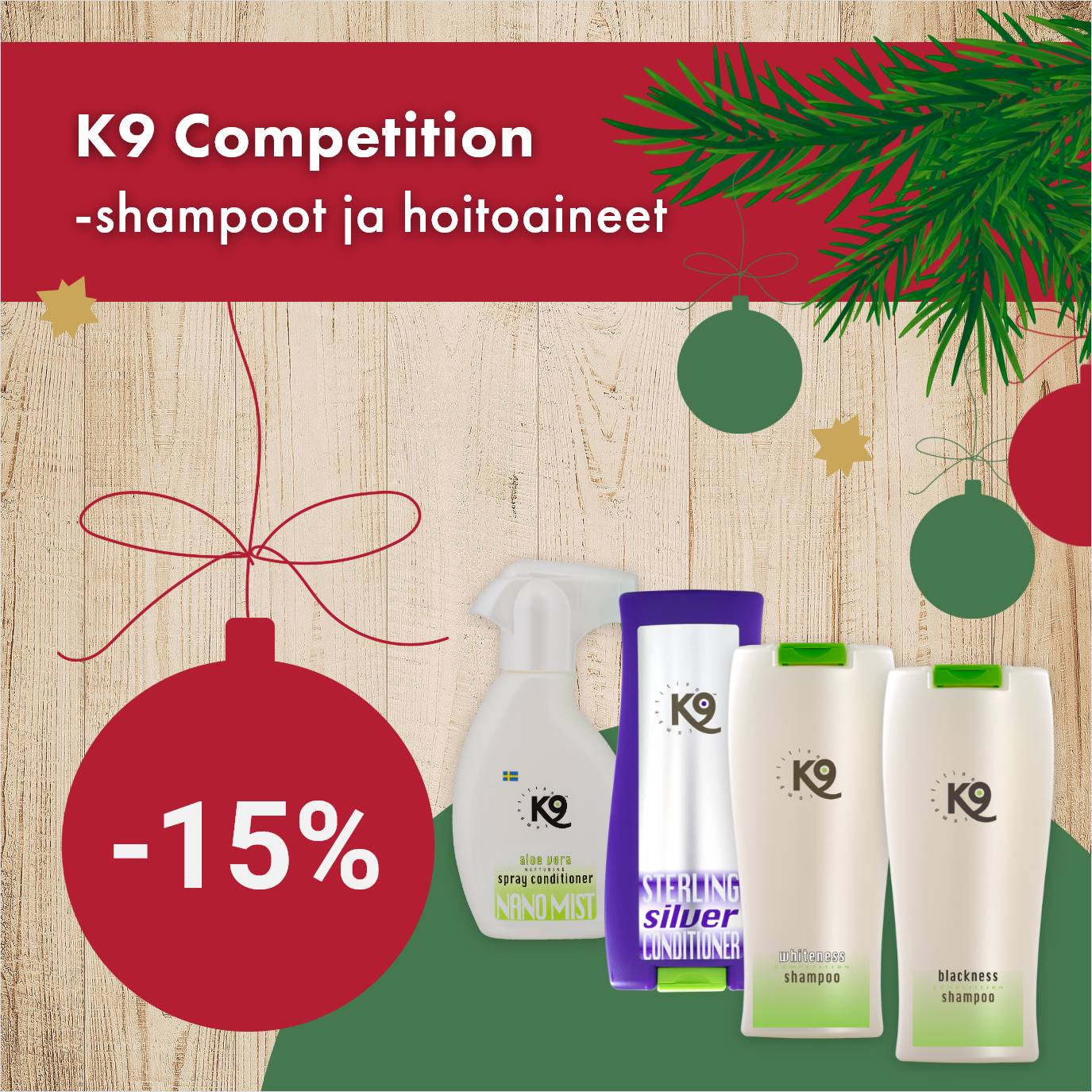 K9 Competition -tuotteet -15% 30.9. asti