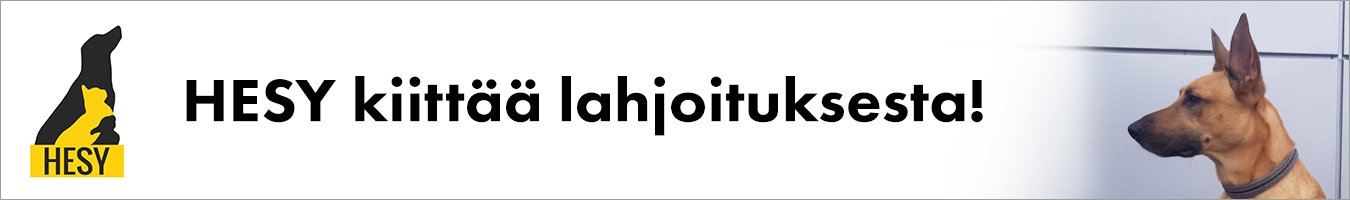 HESY kiittää lahjoituksesta!