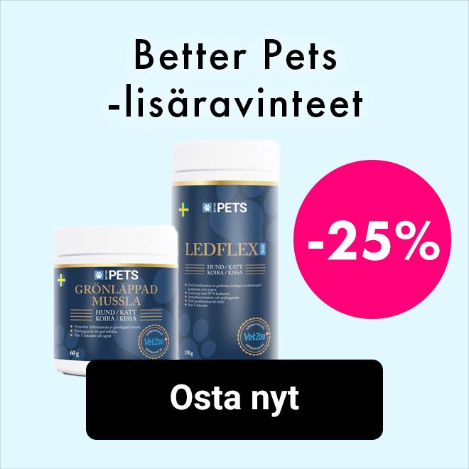 -25% Better Pets -lisäravinteet ja -vitamiinit