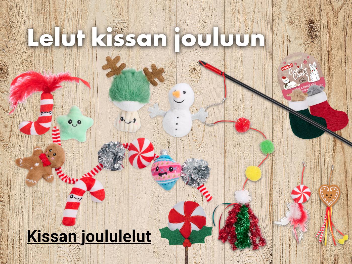 Jouluiset lelusuosikit kissalle