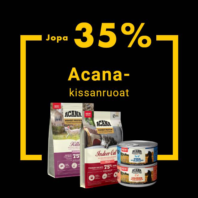 Acana-kissanruoat jopa -35% 1.12. asti.
