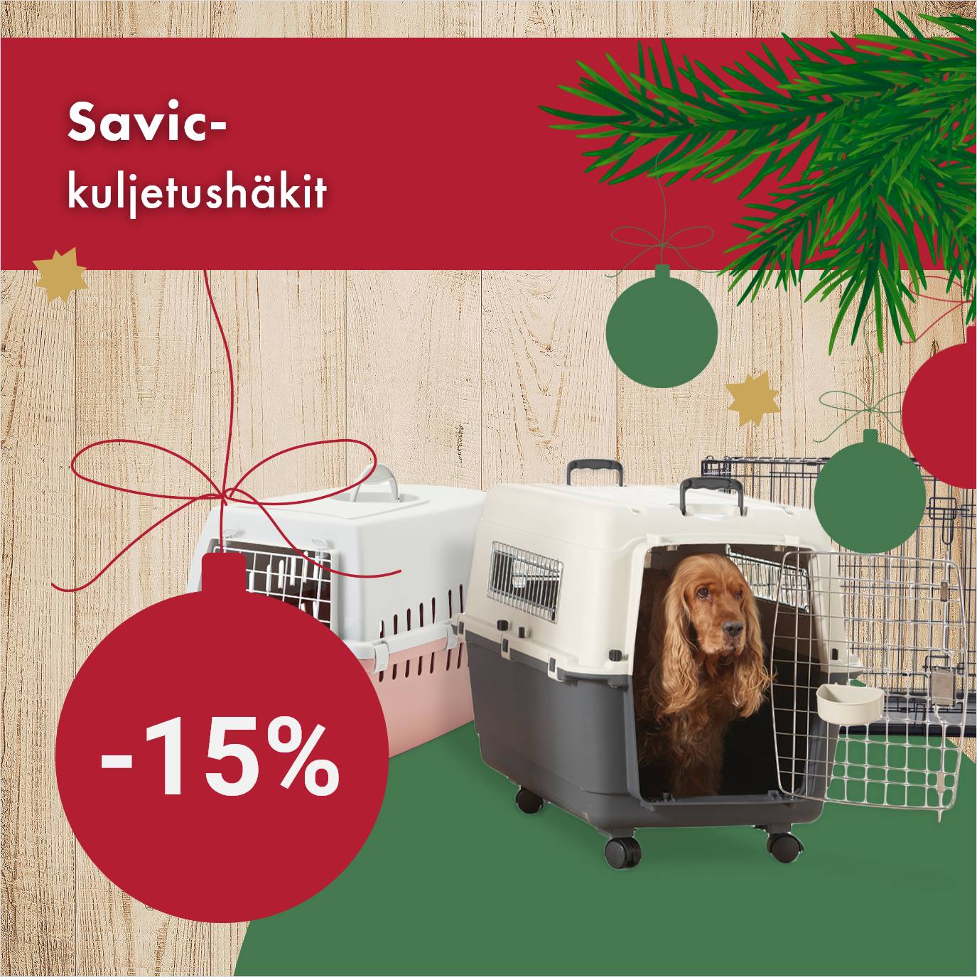 -15% Savic-kuljetush&auml;kit 31.12. asti