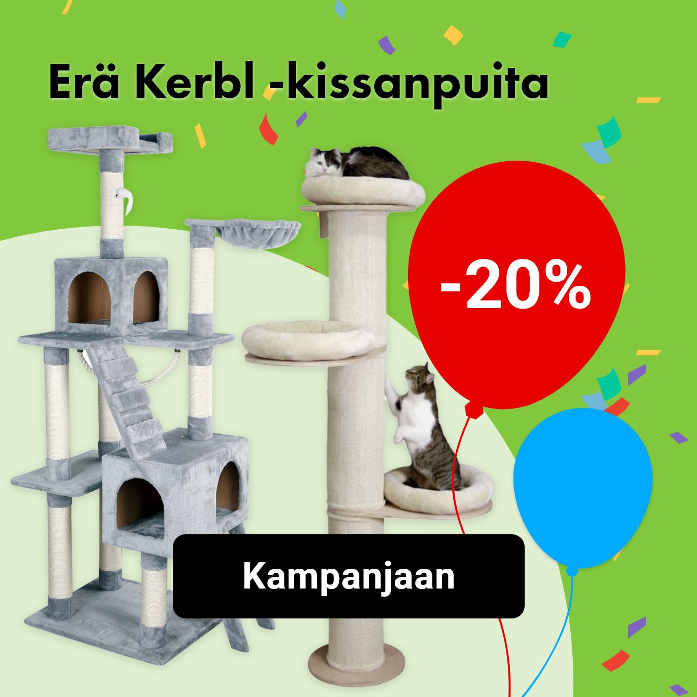 -20% Kerbl-raapimapuut (pl. kiipeilyseinät)