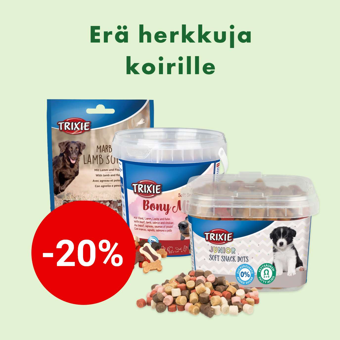 Trixie herkut -20% 31.3. asti