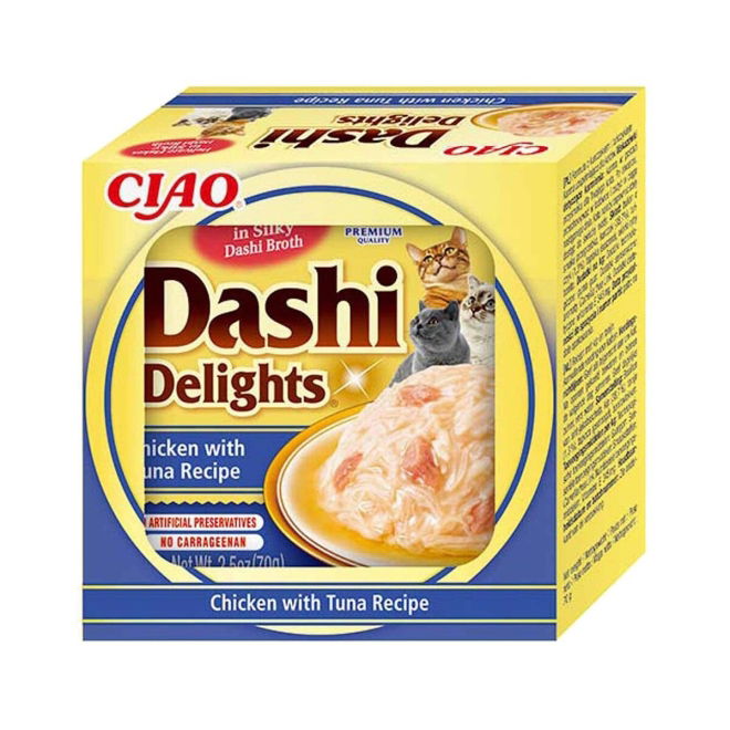 Inaba Dashi Delights Cat kana-tonnikala 70 g