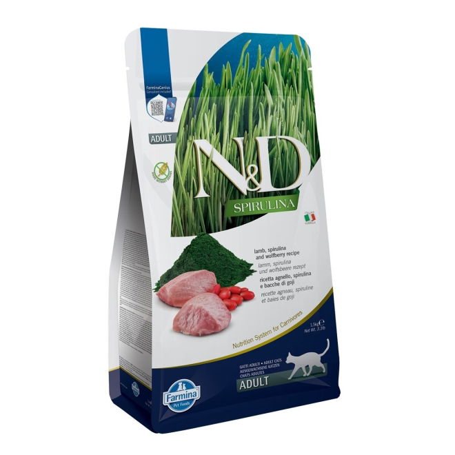 Farmina N&D Cat Spirulina & Lamb 1,5 kg