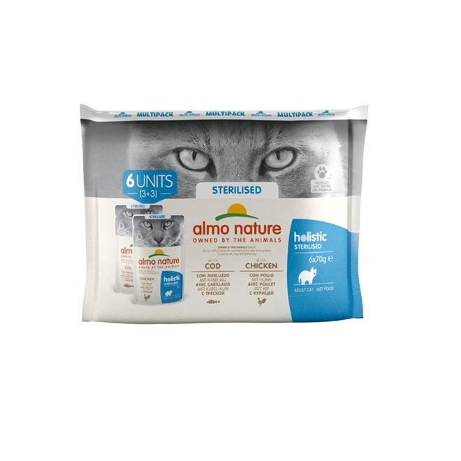 Almo Nature Holistic cat sterilised 6x70g