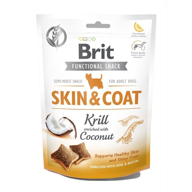 Brit Care Functional Snack Skin & Coat krilli 150 g
