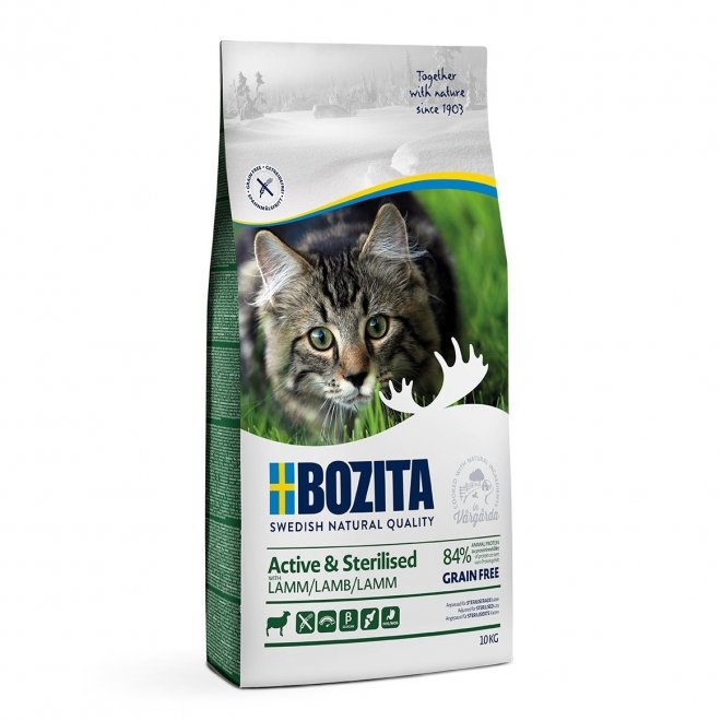 Bozita Feline Active & Sterilised Grain Free Lamb (10 kg)
