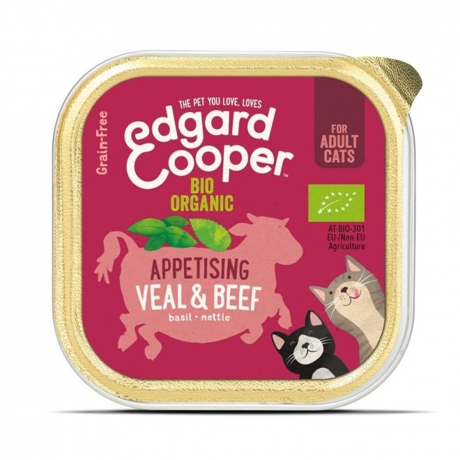 Edgard&Cooper Cat Organic nauta & vasikka 85 g