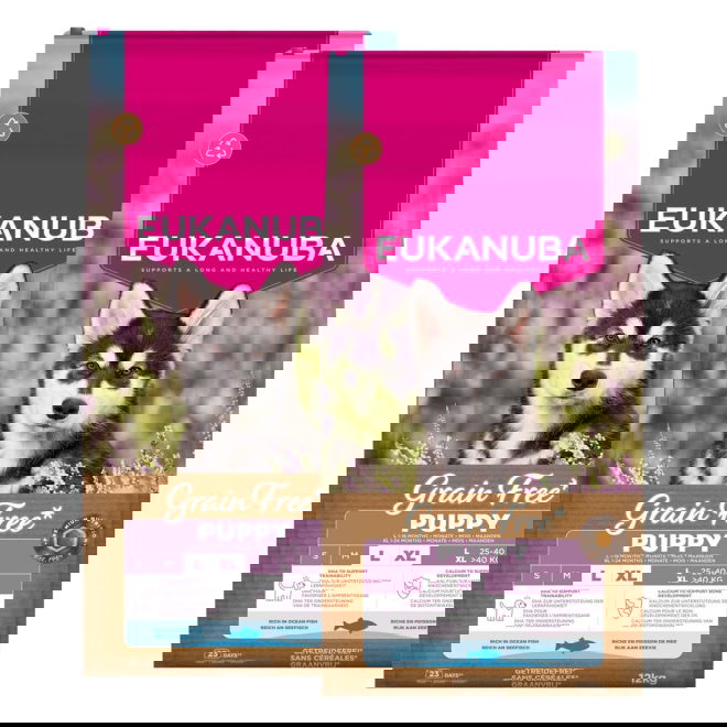 Eukanuba Grain Free Puppy L/XL 2 x 12kg