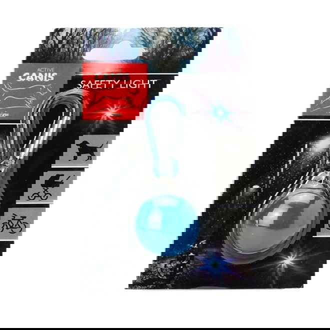 Active Canis vilkkuvalo karabiinilukolla (Sininen)