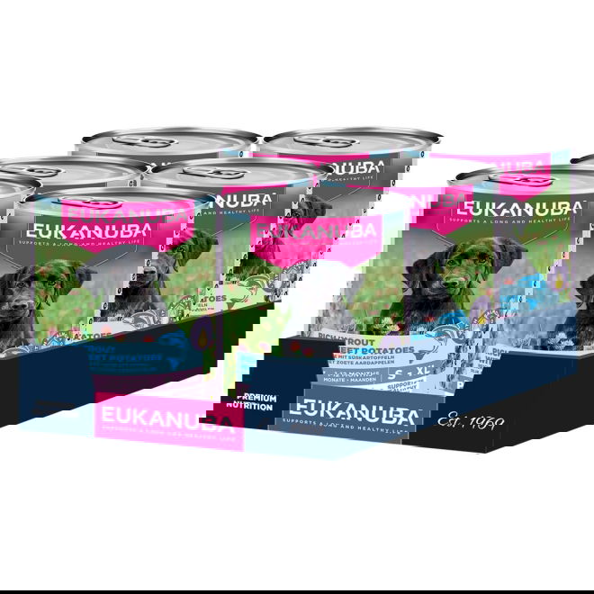 Eukanuba Dog Wet Puppy Taimen & Bataatti 400 g