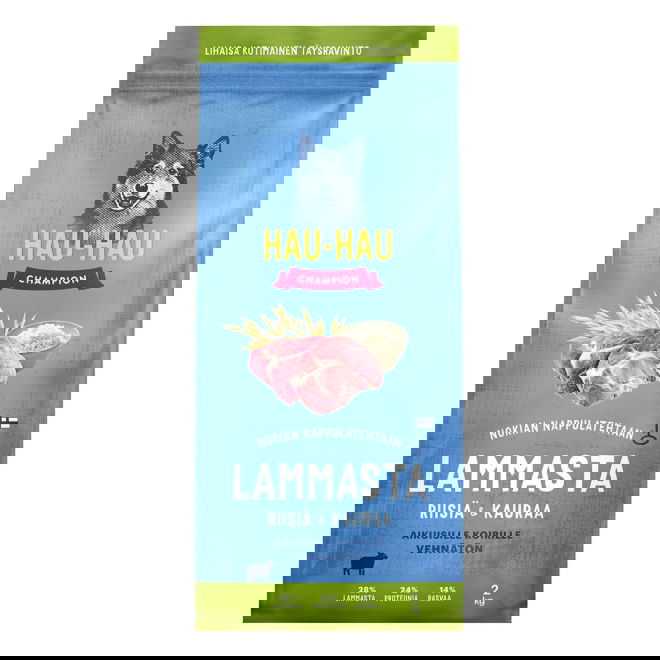 Hau-Hau Champion Lammas, riisi ja kaura (2 kg)
