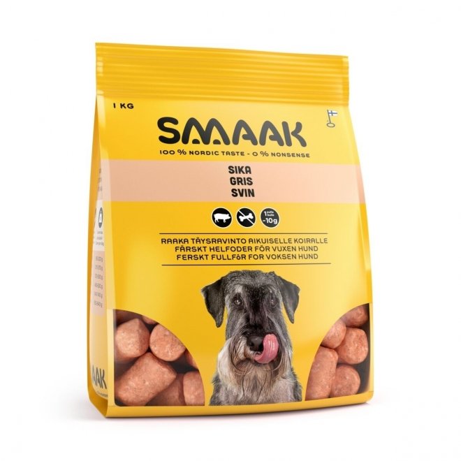 SMAAK raaka täysravinto sika 1 kg