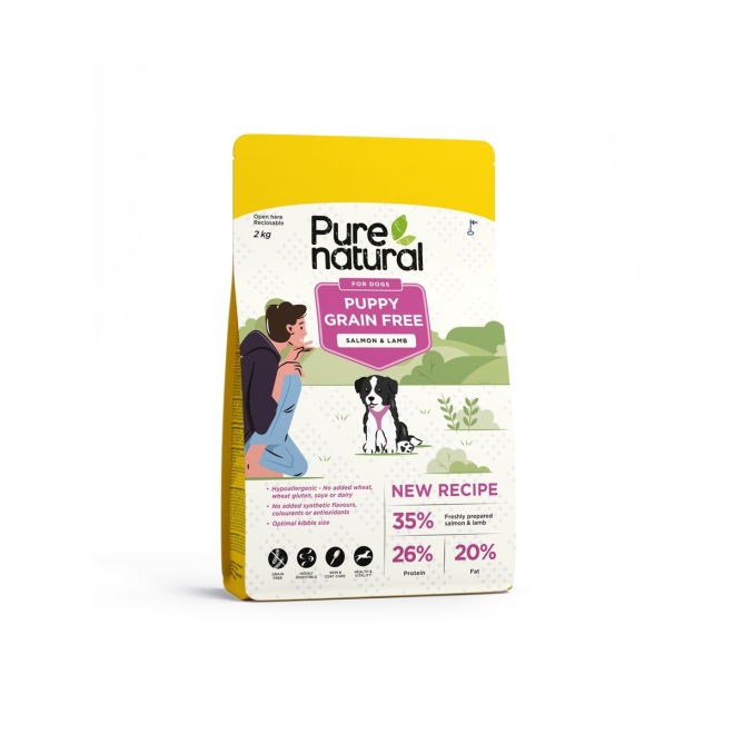 Purenatural Puppy Grain Free Salmon Lamb Petenkoiratarvike