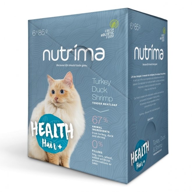Nutrima Cat Health Hair+ märkäruoka 85g
