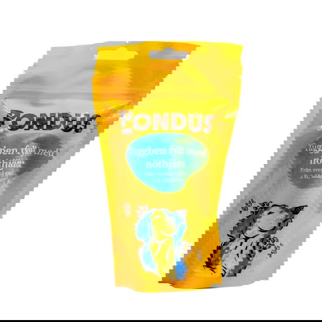 Pondus-puruluut naudansydäntäytteellä, 2 kpl, koko M