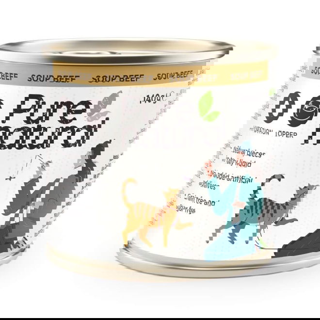 Purenatural Cat Soup Beef 140g