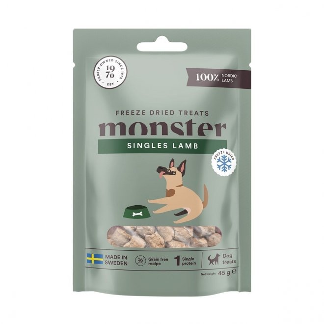 Monster pakastekuivattu lammas (45 g)