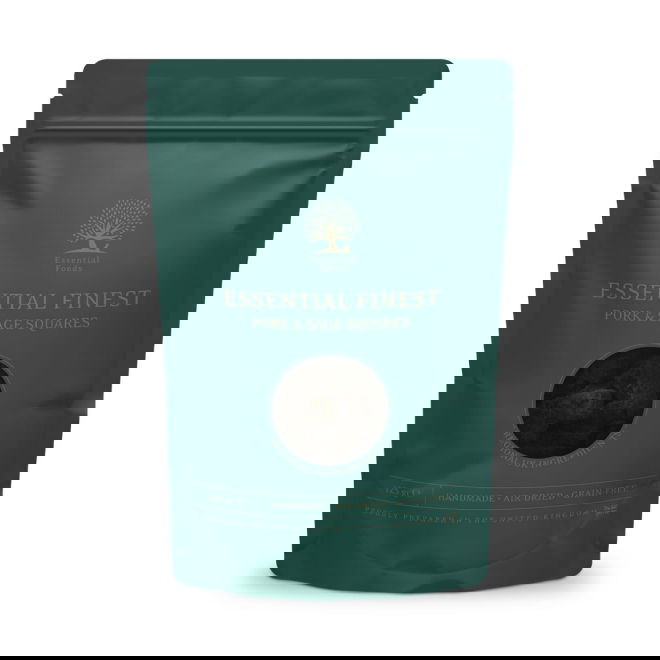 ESSENTIAL Pork&Sage Squares 125g