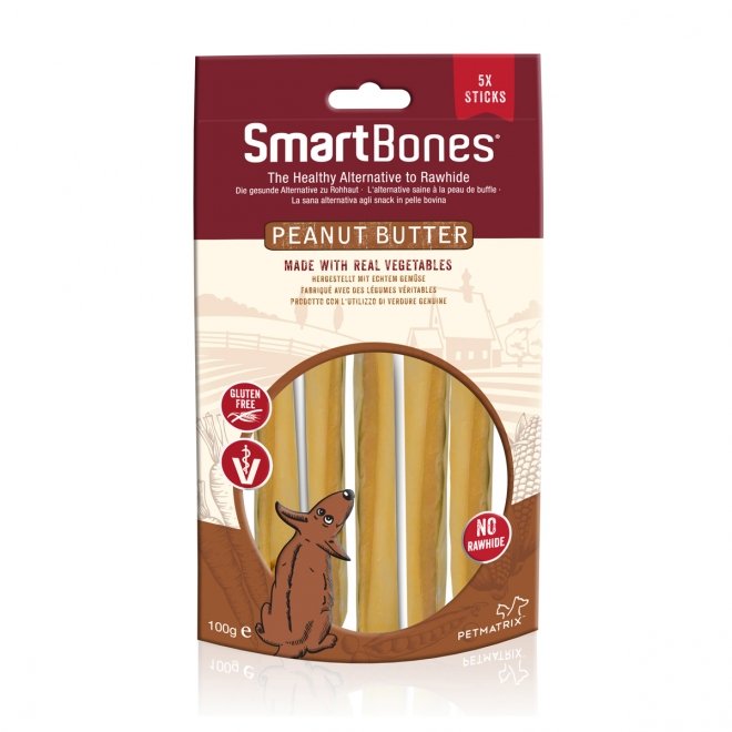 Smartbones Sticks Maapähkinävoi 5 kpl