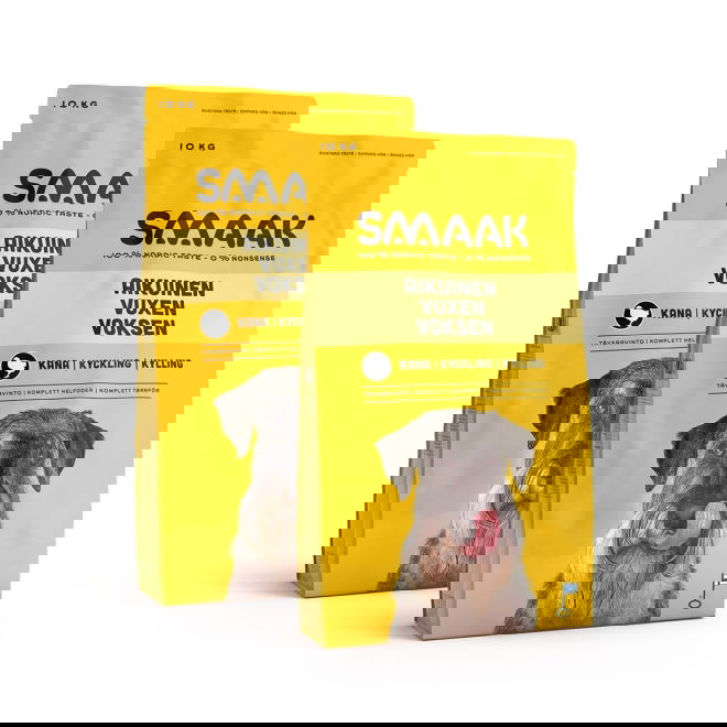 SMAAK kana aikuiselle koiralle 2 x 10 kg