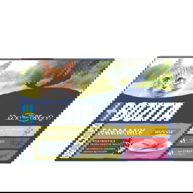 Bozita Mousse Mixed Farm 12x85g