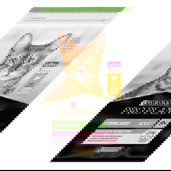 Purina Pro Plan Sterilised Adult 1+ Delicate Digestion kana (10 kg)