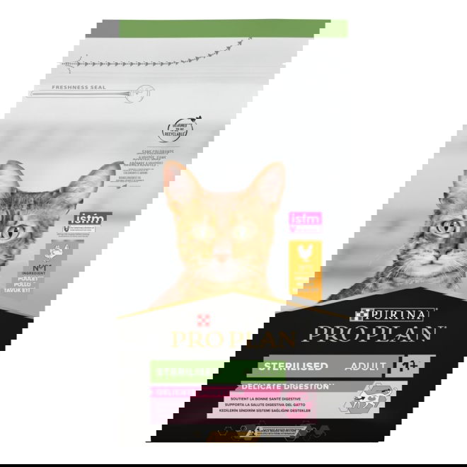 Purina Pro Plan Sterilised Adult 1+ Delicate Digestion Runsaasti kanaa (1,5 kg)