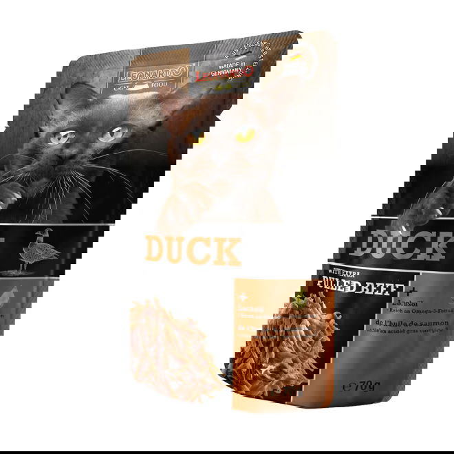 Leonardo ankka+ nyhtönaudanliha