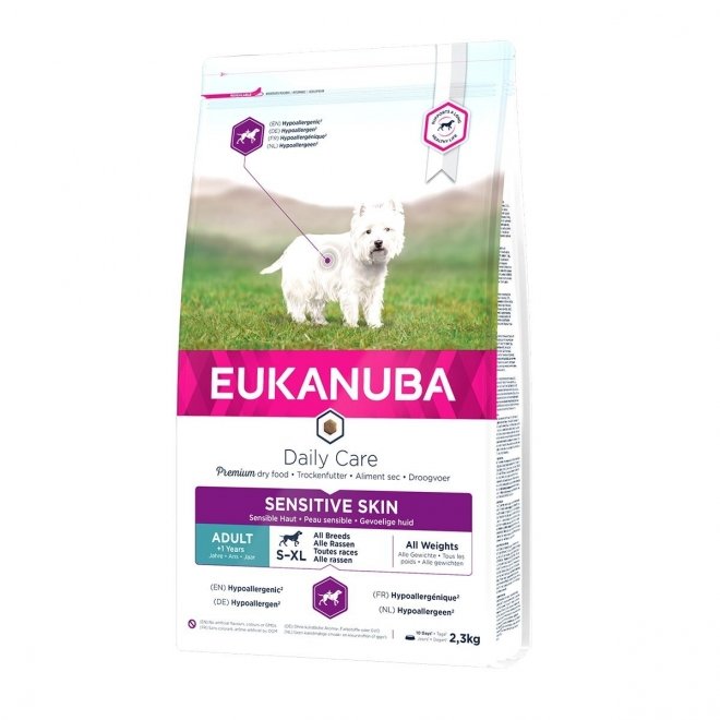 Eukanuba Daily Care Sensitive Skin, 12 kg (2.3 kg)